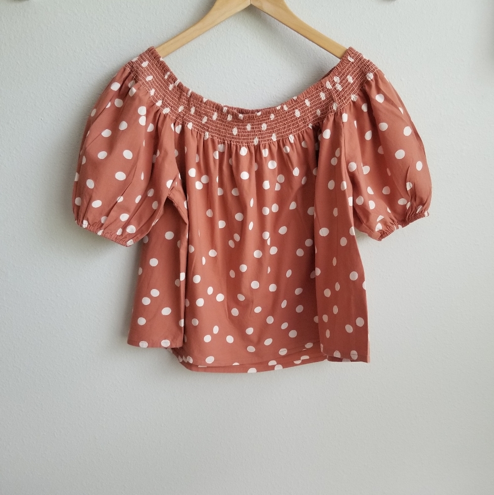 Roller Rabbit polka dot top L